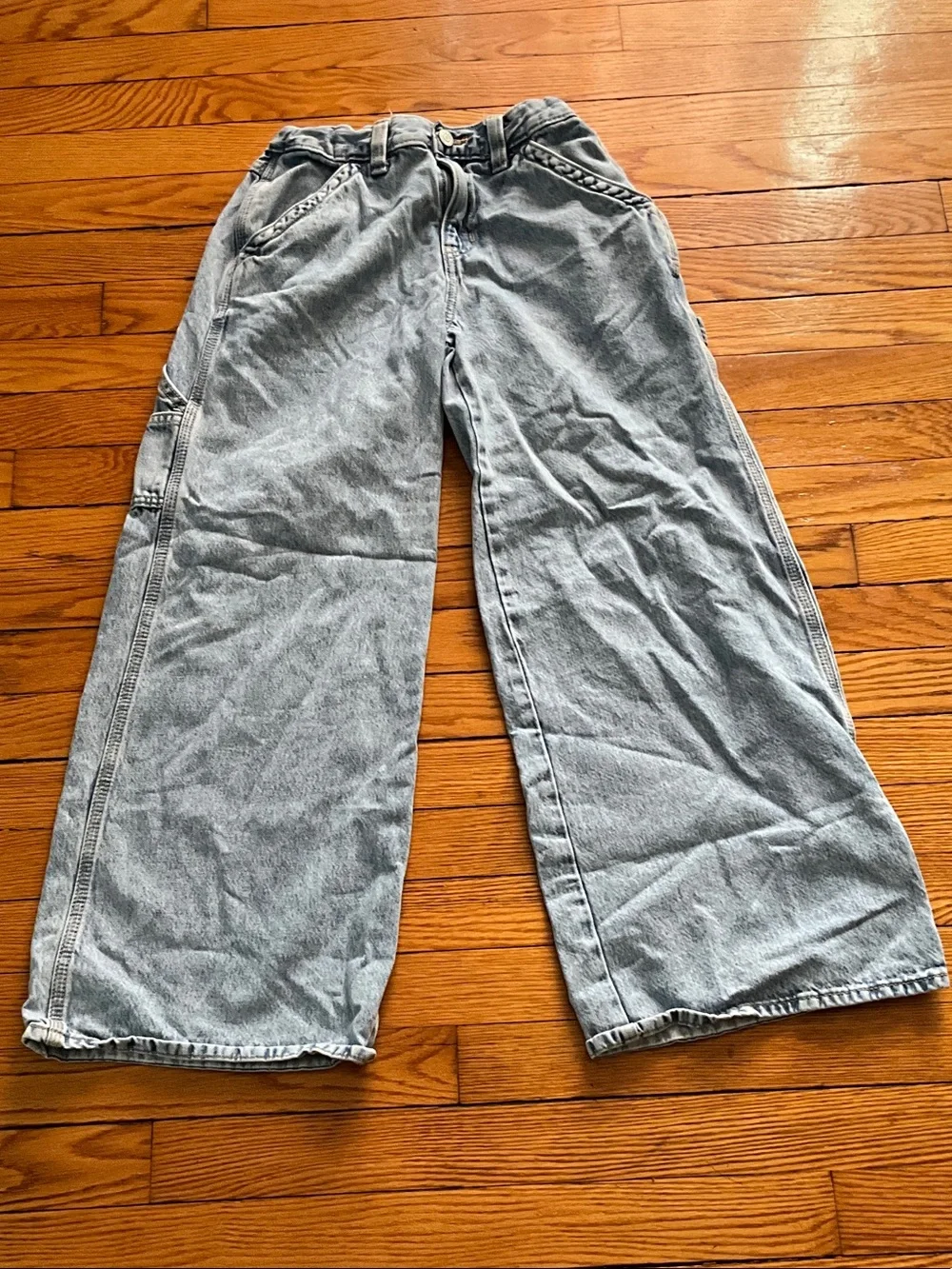 Old Navy Light Blue Wide Leg Kids Jeans